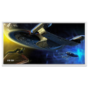 Star Trek: The Next Generation Ships of the Line Yesterday's Enterprise Floating Frame Wrapped Canvas