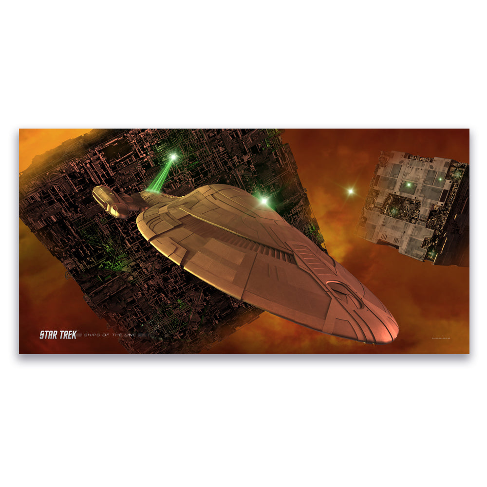Star Trek: Voyager Ships of the Line Armored Voyager Removable Wall Pe |  Star Trek Shop