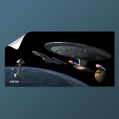 Star Trek: The Next Generation Ships of the Line Making for Deep Water Removable Wall Peel