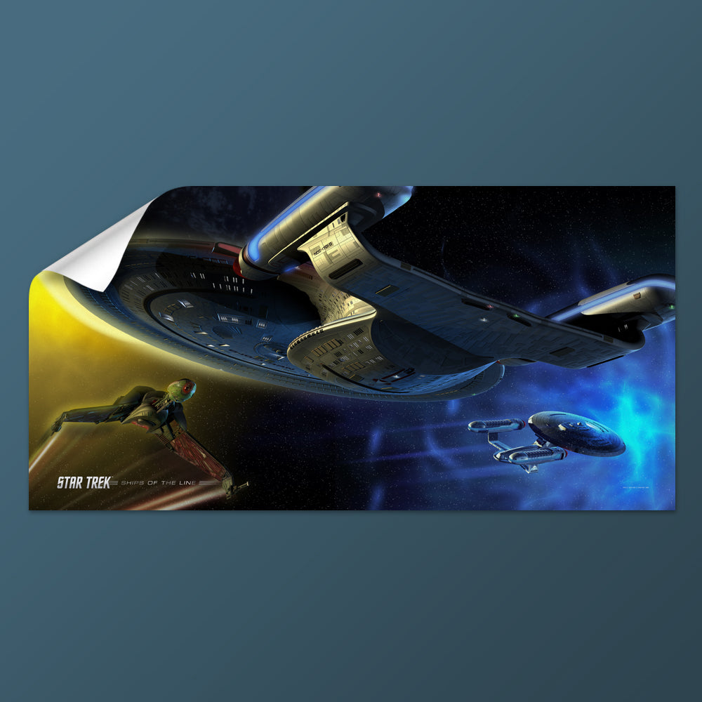 Star Trek: The Next Generation Ships of the Line Yesterday's Enterprise Removable Wall Peel