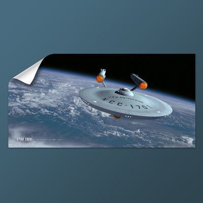 Star Trek: The Original Series Ships of the Line Assignment Earth Removable Wall Peel