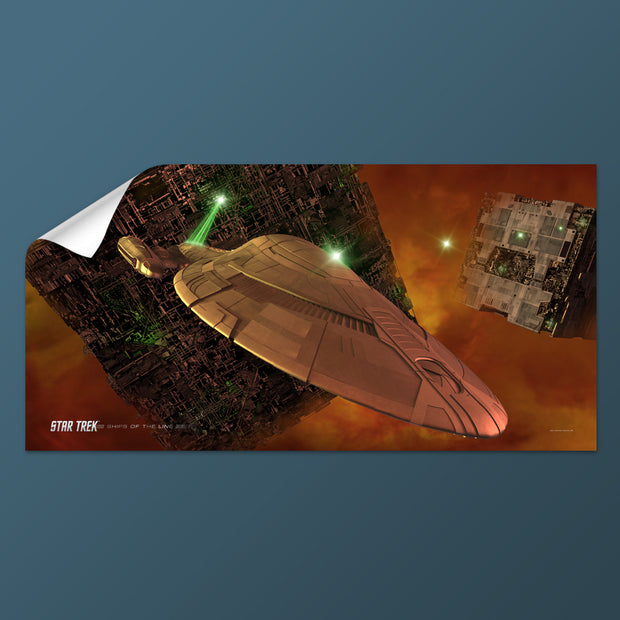 Star Trek: Voyager Ships of the Line Armored Voyager Removable Wall Peel