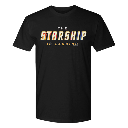 Star Trek The Starship Is Landing Adult Short Sleeve T-Shirt