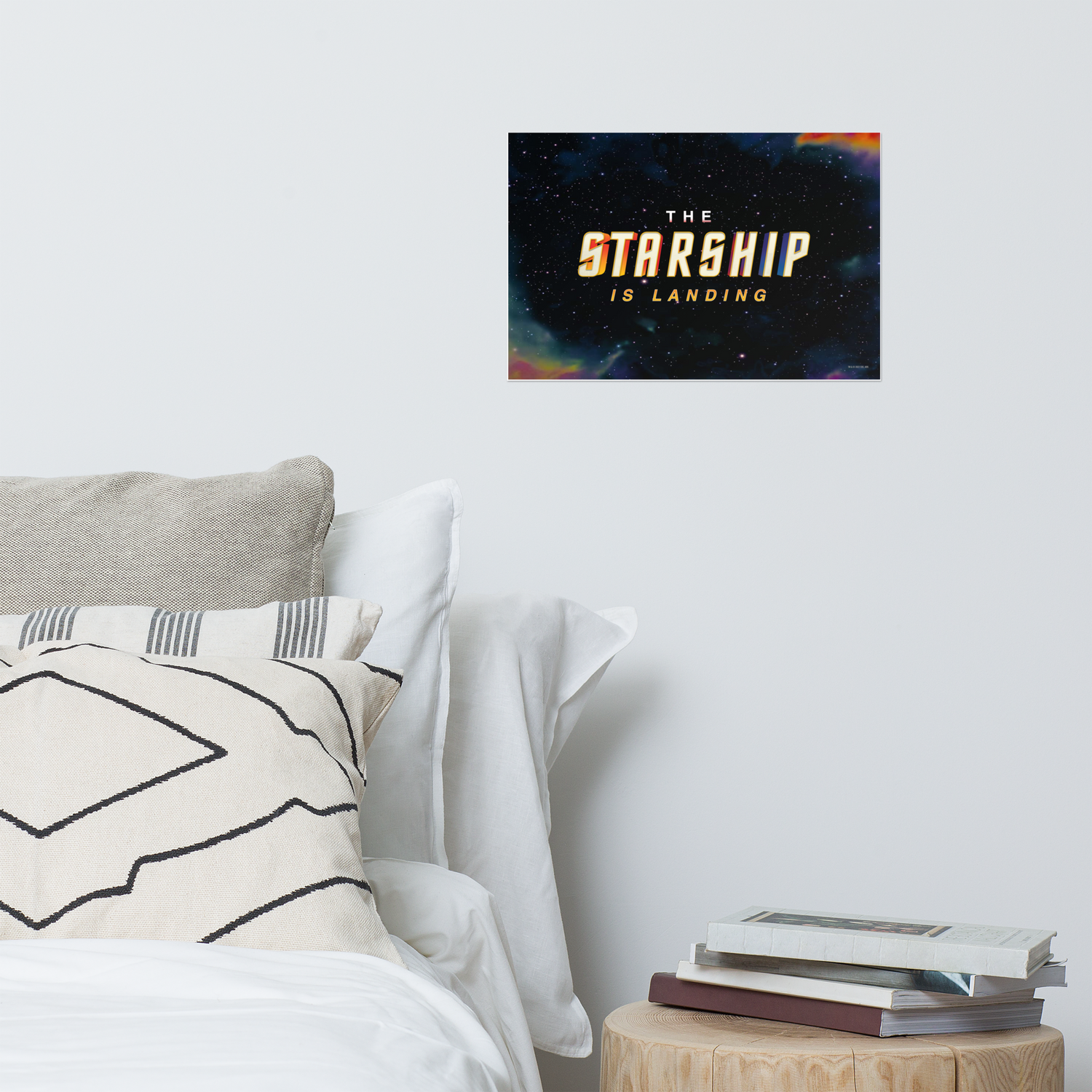 Star Trek The Starship Is Landing Premium Matte Paper Poster