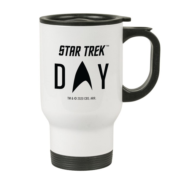 Star Trek Day Logo 14 oz Stainless Steel Travel Mug with Handle
