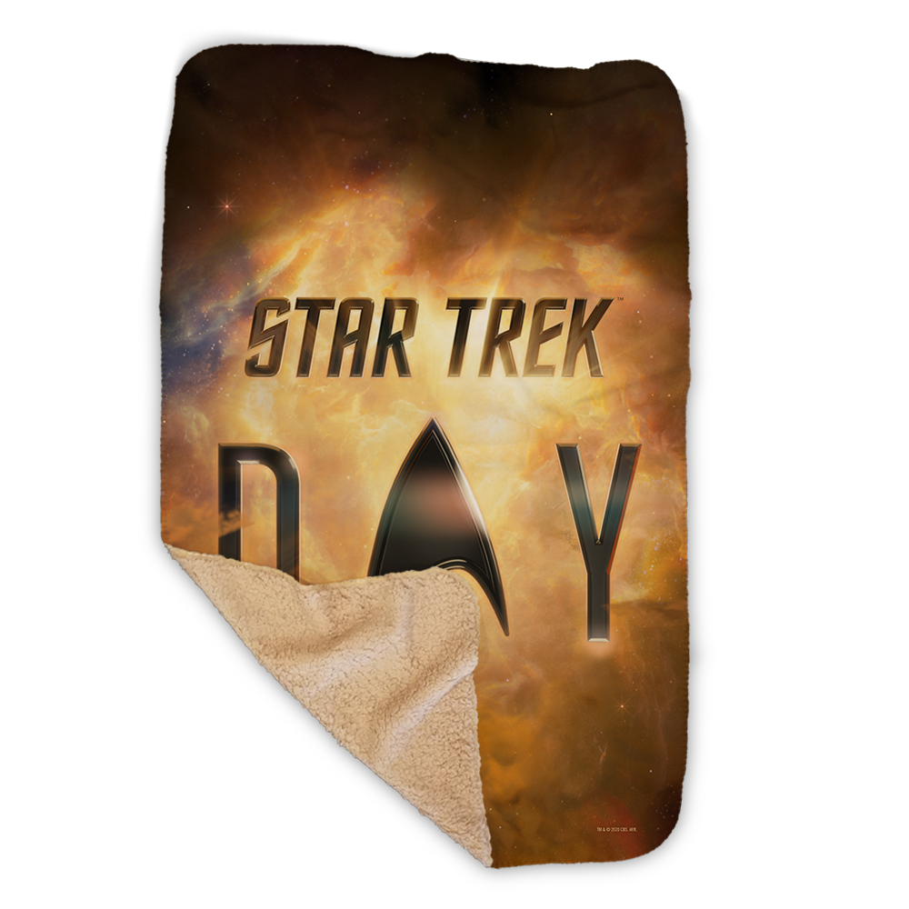 Star Trek Day Logo Sherpa Blanket