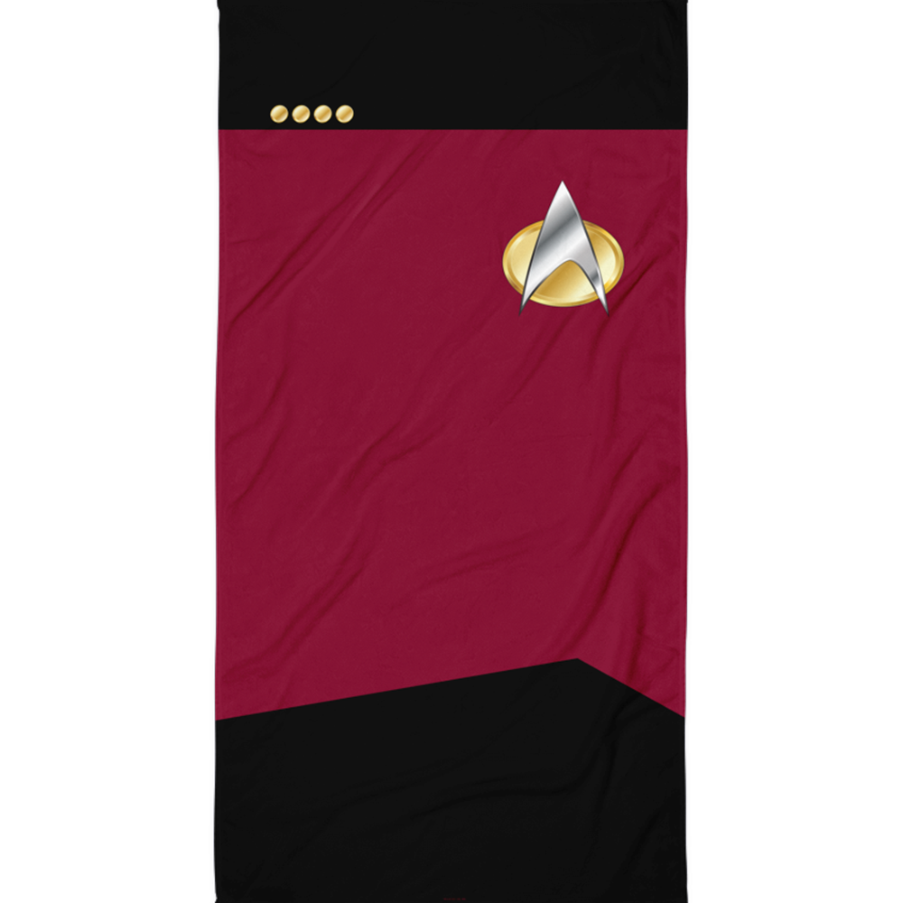 Star Trek: The Next Generation Command Uniform Beach Towel