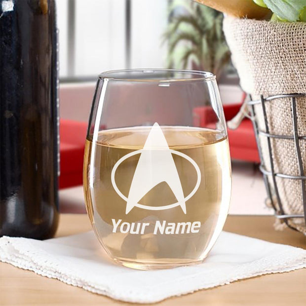 Star Trek: The Next Generation Delta Personalized Laser Engraved Wine