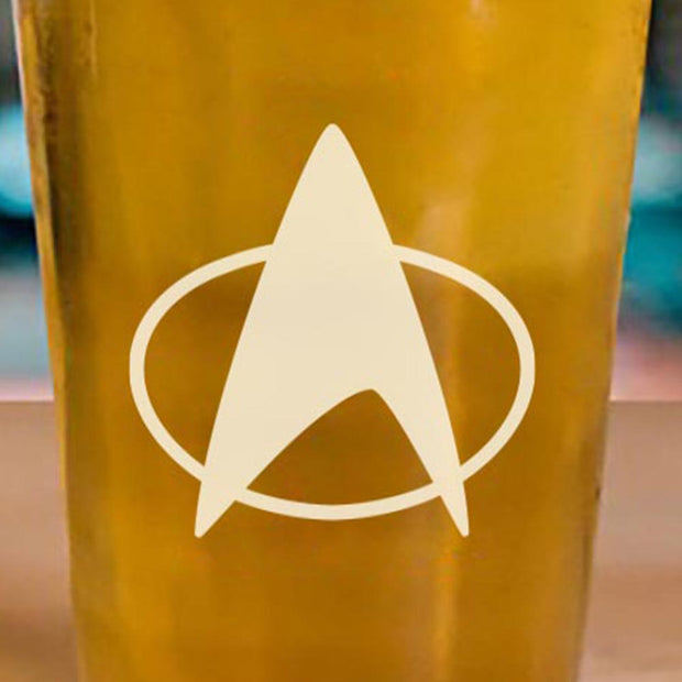 Star Trek: The Next Generation Delta Laser Engraved Pilsner Glass