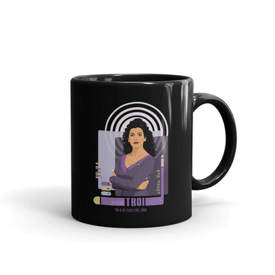 Star Trek: The Next Generation Deanna Troi Black Mug
