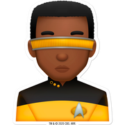 Star Trek: The Next Generation Geordi Emoji Die Cut Sticker
