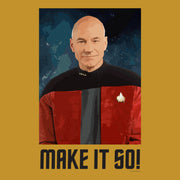 Star Trek: The Next Generation Make It So Portrait Sherpa Blanket