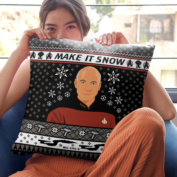 Star Trek: The Next Generation Make It Snow Pillow - 16" x 16"