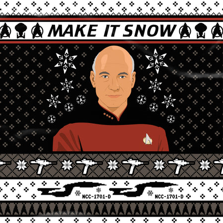 Star Trek: The Next Generation Make It Snow Sherpa Blanket