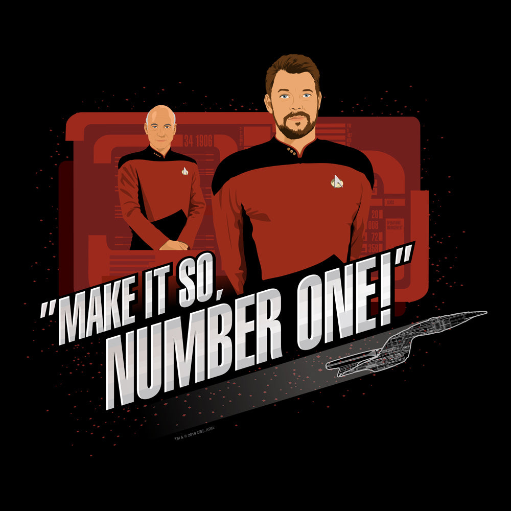 Star Trek: The Next Generation Make It So Number One Adult Short Sleeve T-Shirt