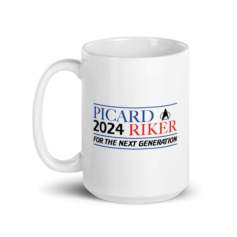 Star Trek: The Next Generation Picard & Riker 2024 White Mug