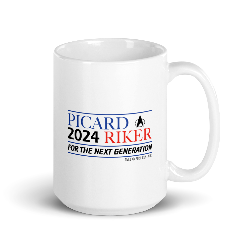 Star Trek: The Next Generation Picard & Riker 2024 White Mug