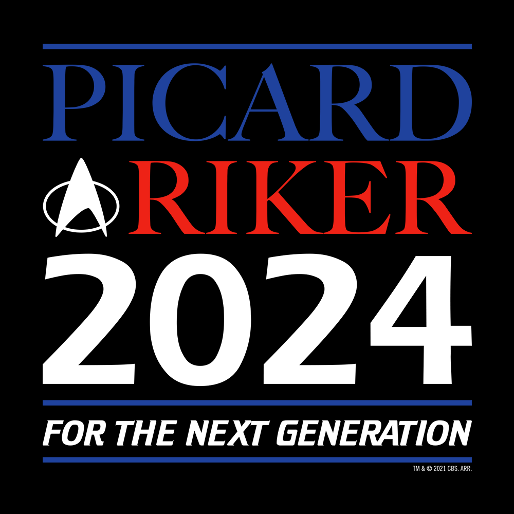 Star Trek: The Next Generation Picard & Riker 2024 Adult Fleece Hooded Sweatshirt