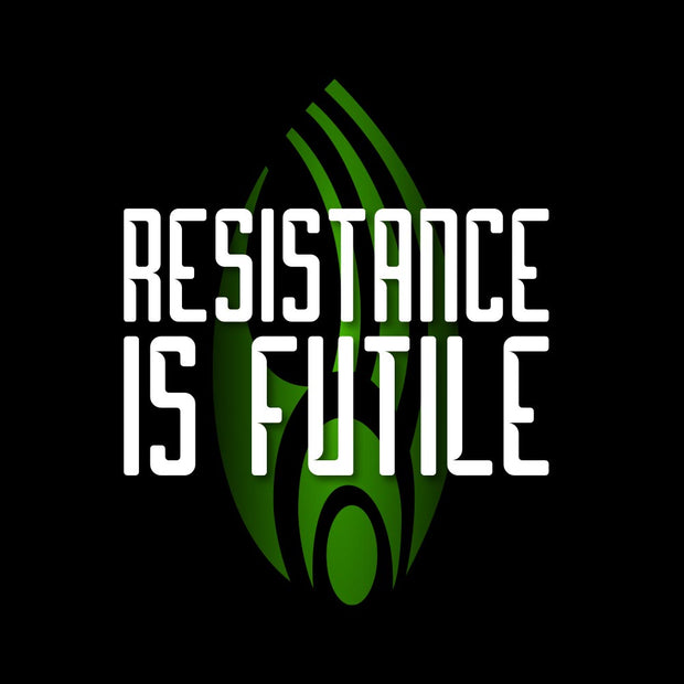 Star Trek: The Next Generation Resistance is Futile Black Mug