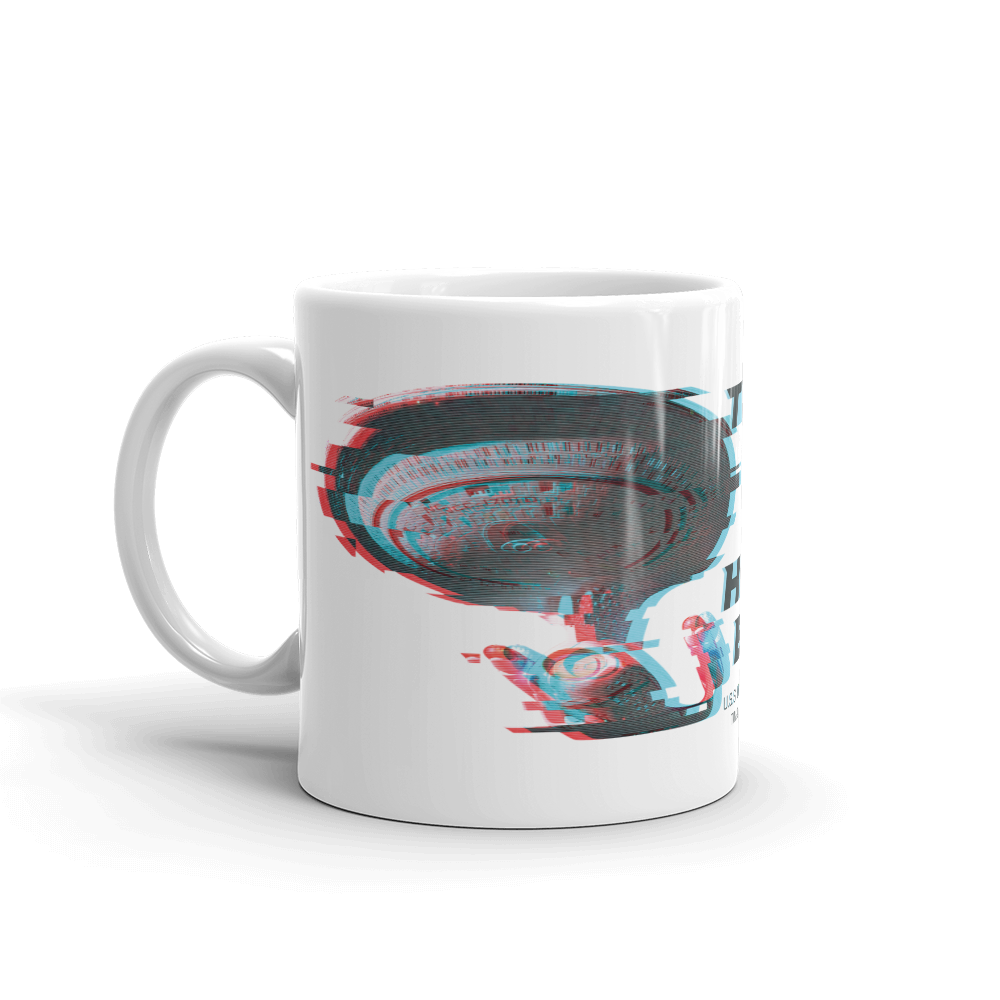 Star Trek: The Next Generation U.S.S. Enterprise Warp Jump  White Mug