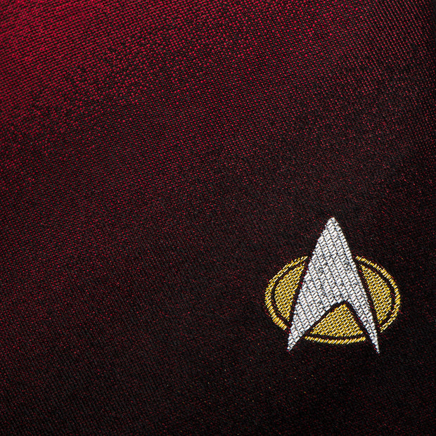 Star Trek: The Next Generation Shield Red Ombre Men's Tie