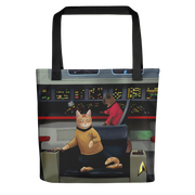 Star Trek: The Original Series Kirk's Chair Cat Premium Tote Bag