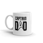 Star Trek: The Original Series Captain Dad White Mug