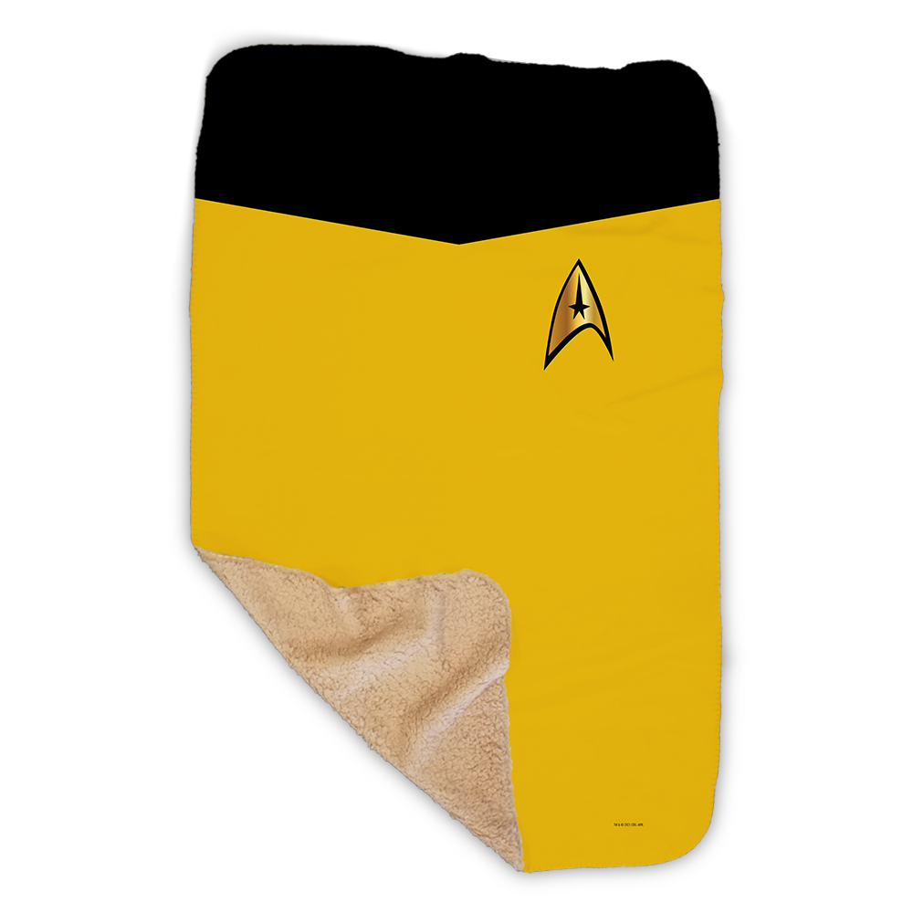 Star Trek: The Original Series Command Uniform Sherpa Blanket