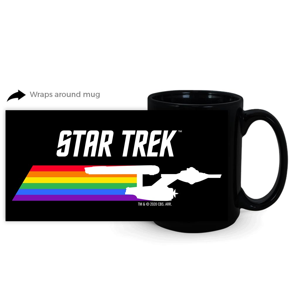 Star Trek: The Original Series Pride Enterprise Black Mug