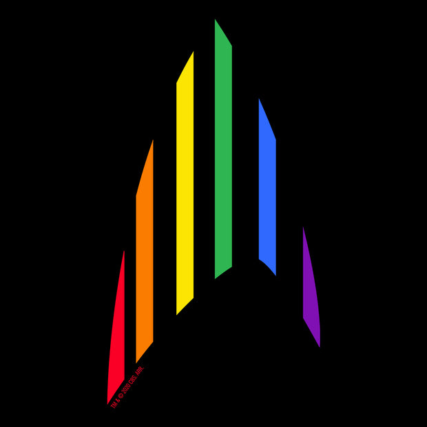 Star Trek: The Original Series Pride Rainbow Delta Sherpa Blanket