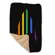 Star Trek: The Original Series Pride Rainbow Delta Sherpa Blanket