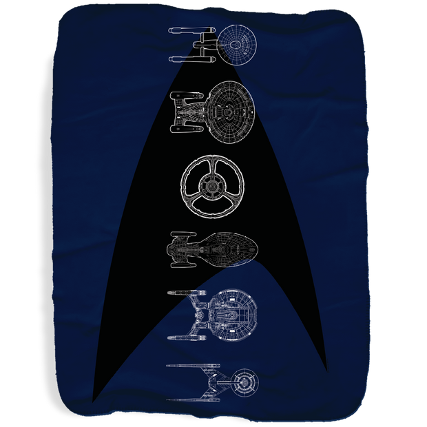 Star Trek: The Original Series Ships of the Line Delta Sherpa Blanket
