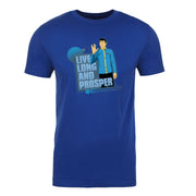 Star Trek: The Original Series Spock Live Long and Prosper Adult Short Sleeve T-Shirt