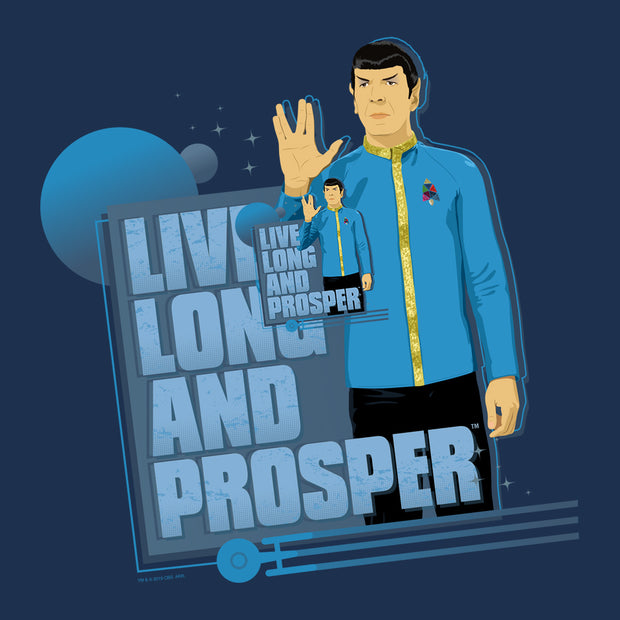 Star Trek: The Original Series Spock Live Long and Prosper Women's Relaxed Scoop Neck T-Shirt