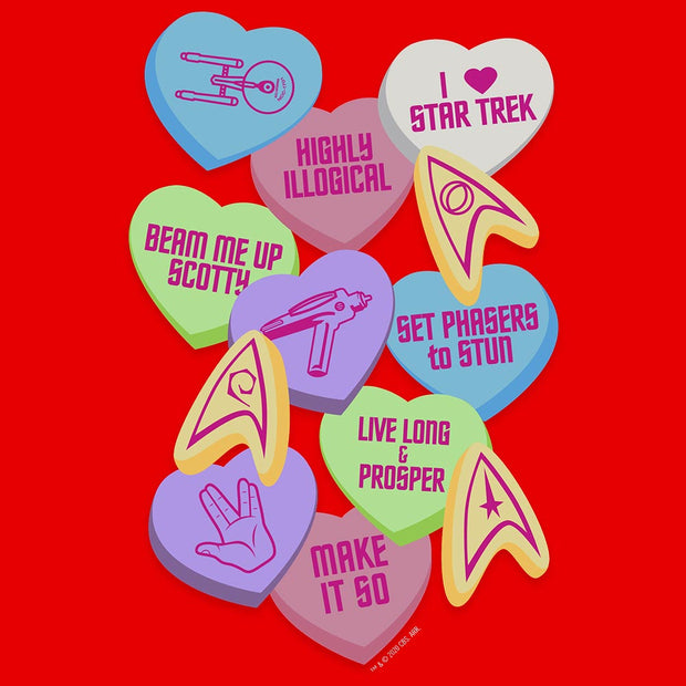 Star Trek: The Original Series Valentine's Day Collage Women's Relaxed Scoop Neck T-Shirt