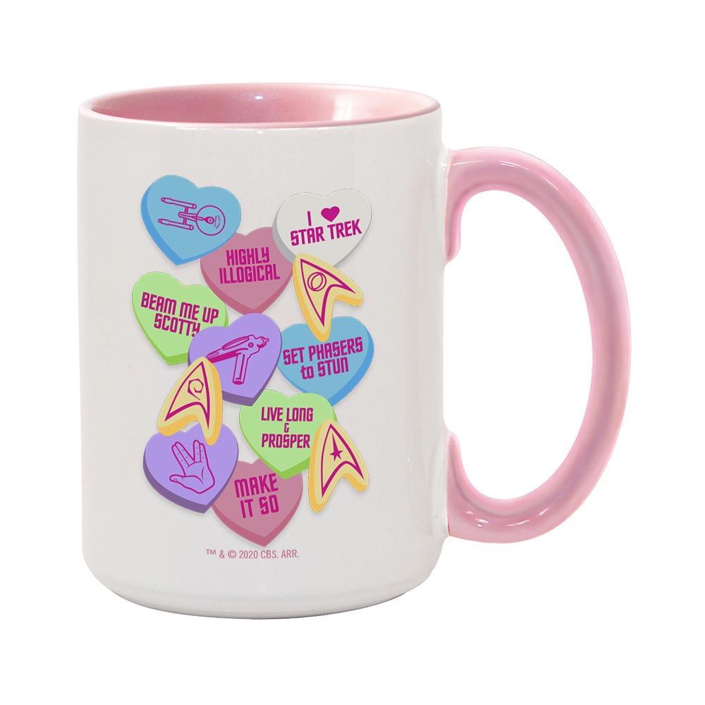 Star Trek Valentine's Day Collage Two-Tone Mug