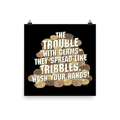 Star Trek: The Original Series Wash Your Hands Tribbles Stack Premium Satin Poster