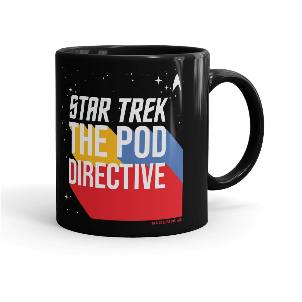 Star Trek The Pod Directive Black Mug