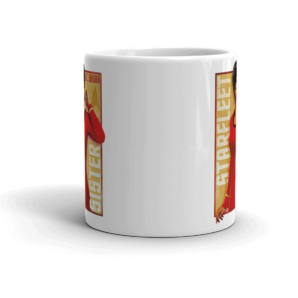 Star Trek: The Original Series Uhura Starfleet Sister White Mug