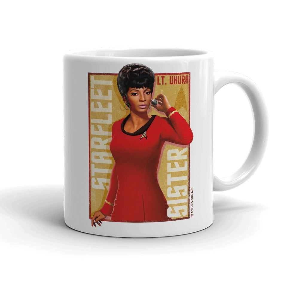 Star Trek: The Original Series Uhura Starfleet Sister White Mug