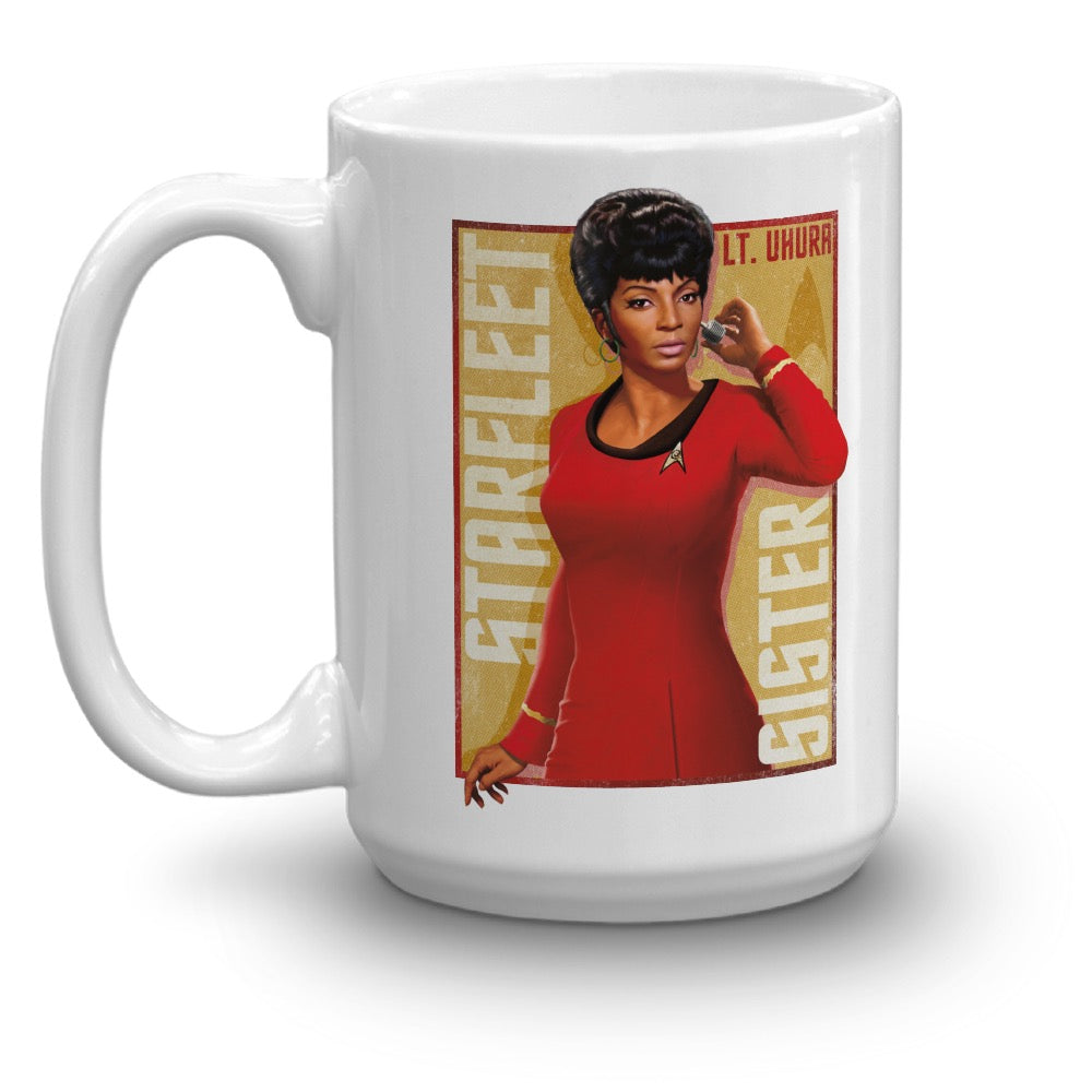 Star Trek: The Original Series Uhura Starfleet Sister White Mug