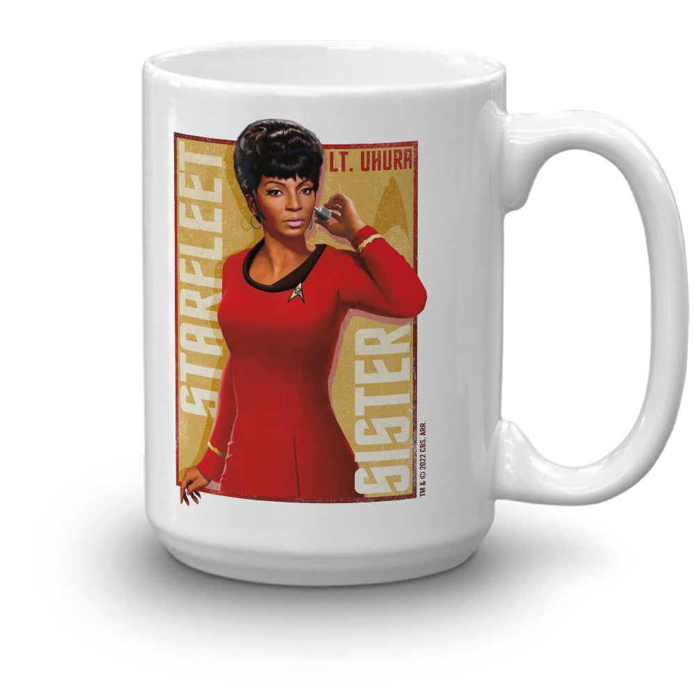 Star Trek: The Original Series Uhura Starfleet Sister White Mug