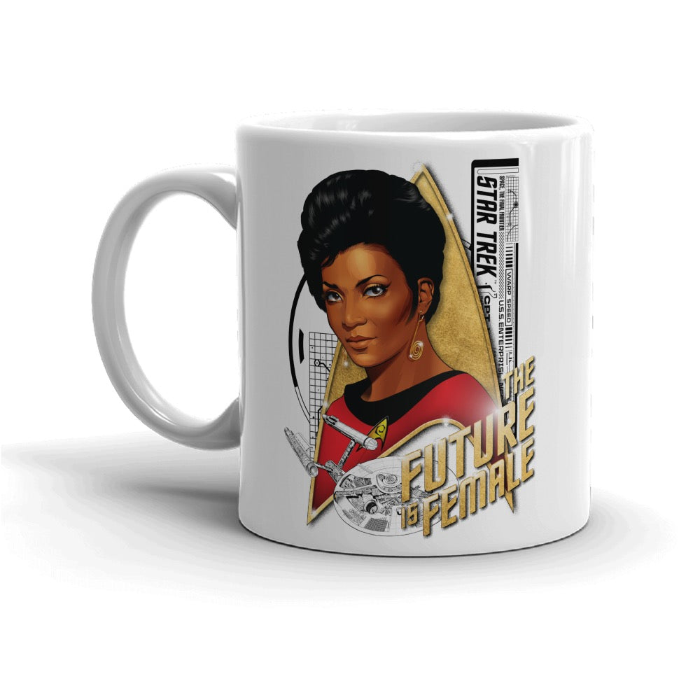 Star Trek: The Original Series Uhura The Future is Female White Mug