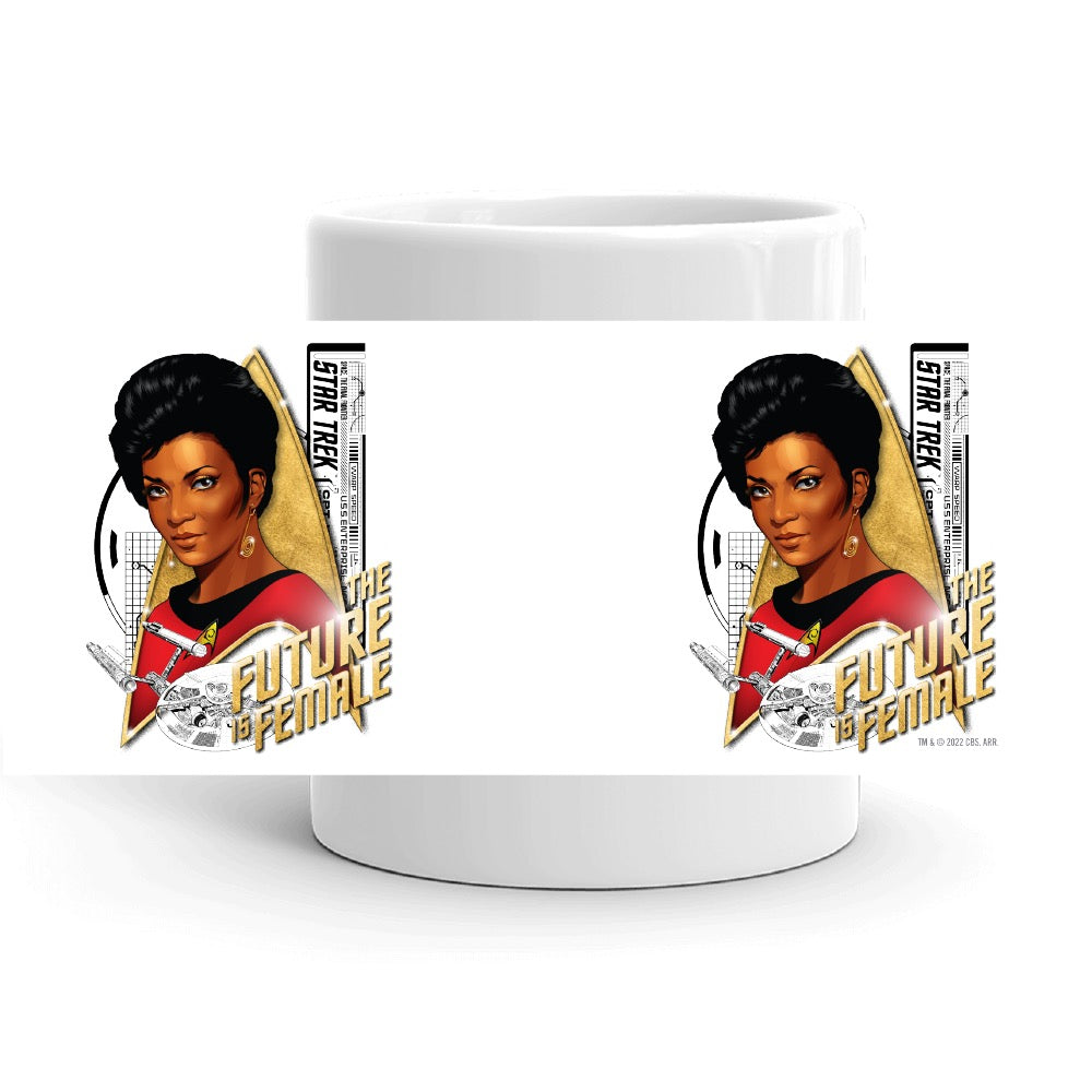 Star Trek: The Original Series Uhura The Future is Female White Mug