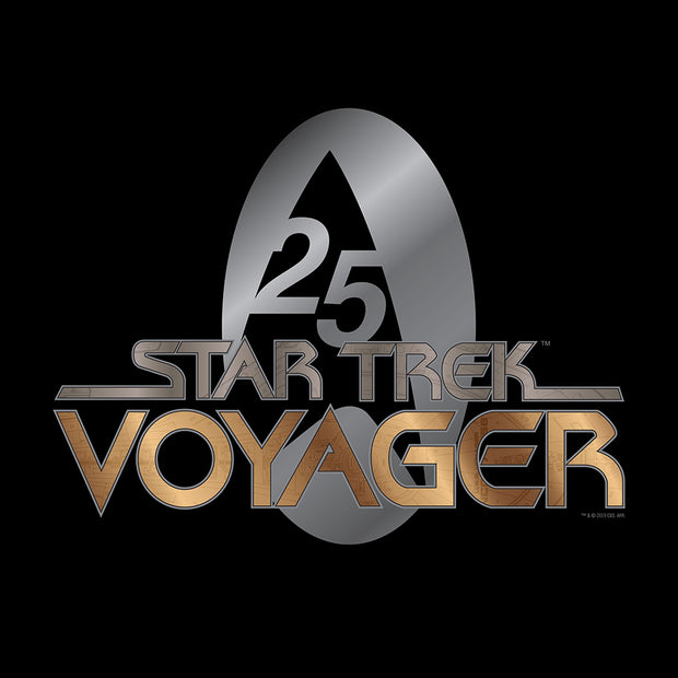 Star Trek: Voyager Gold 25 Logo Sherpa Blanket