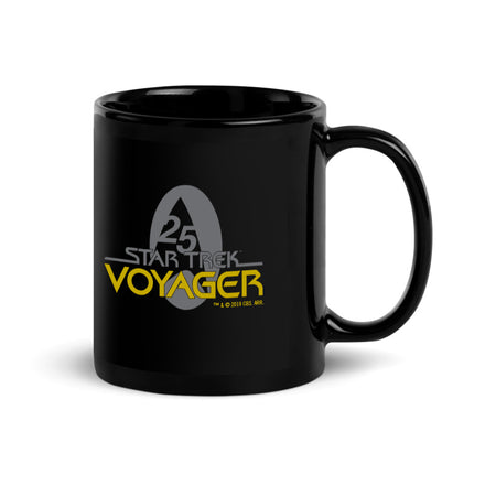 Star Trek: Voyager 25 Gold Crew 2 Black Mug