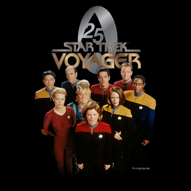 Star Trek: Voyager 25 Gold Crew 2 Adult Short Sleeve T-Shirt