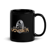 Star Trek: Voyager 25 Gold Original Crew Double Sided Black Mug