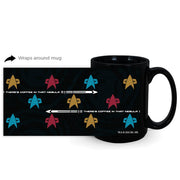 Star Trek: Voyager Coffee in that Nebula Badge Black Mug