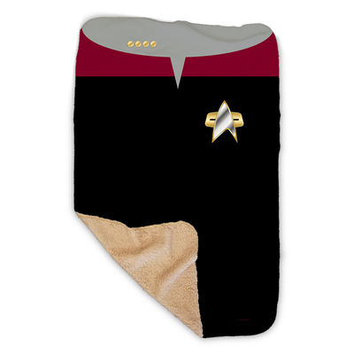 Star Trek: Voyager Command Uniform Sherpa Blanket
